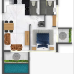 سامانا ويفز 2 - غرفة نوم مع مسبح