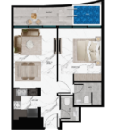 سامانا براري توين تاورز - غرفة نوم واحدة مع مسبح