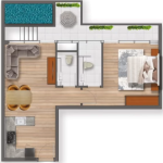 سامانا سانتوريني - غرفة نوم ومسبح