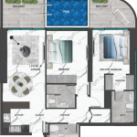 سامانا جولف أفينيو - غرفتي نوم مع مسبح