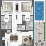 سامانا جولف فيوز - غرفتي نوم مع مسبح