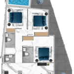 سامانا ميكونوس - ثلاث غرف نوم مع مسبح