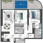 سامانا ليك فيوز 2 - غرفتا نوم مع مسبح