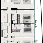 أوشن بيرل ٢ - ثلاث غرف نوم بدون مسبح