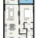 سامانا أفينيو - غرفة نوم وصالة مع مسبح